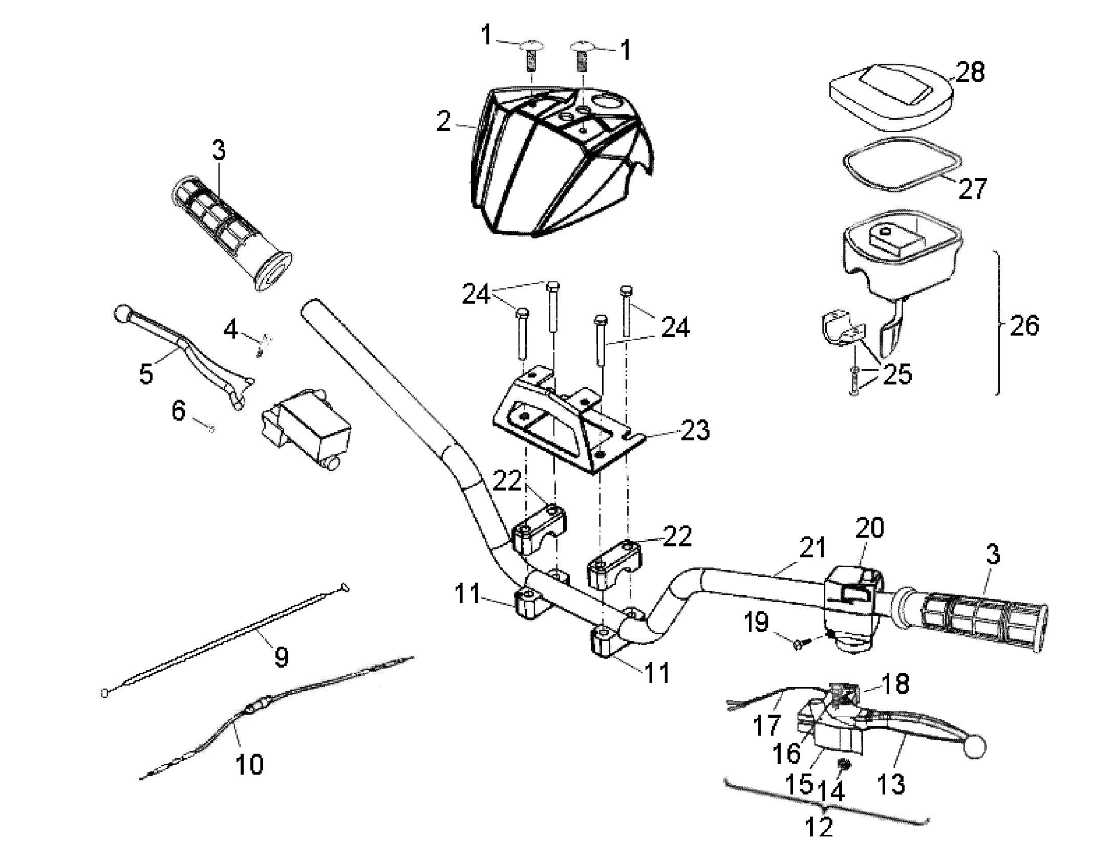 Foto diagrama Polaris que contem a peça 0453086