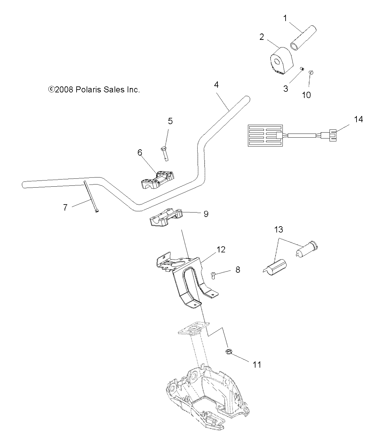 Part Number : 5631516 BLOCK-HANDLEBAR