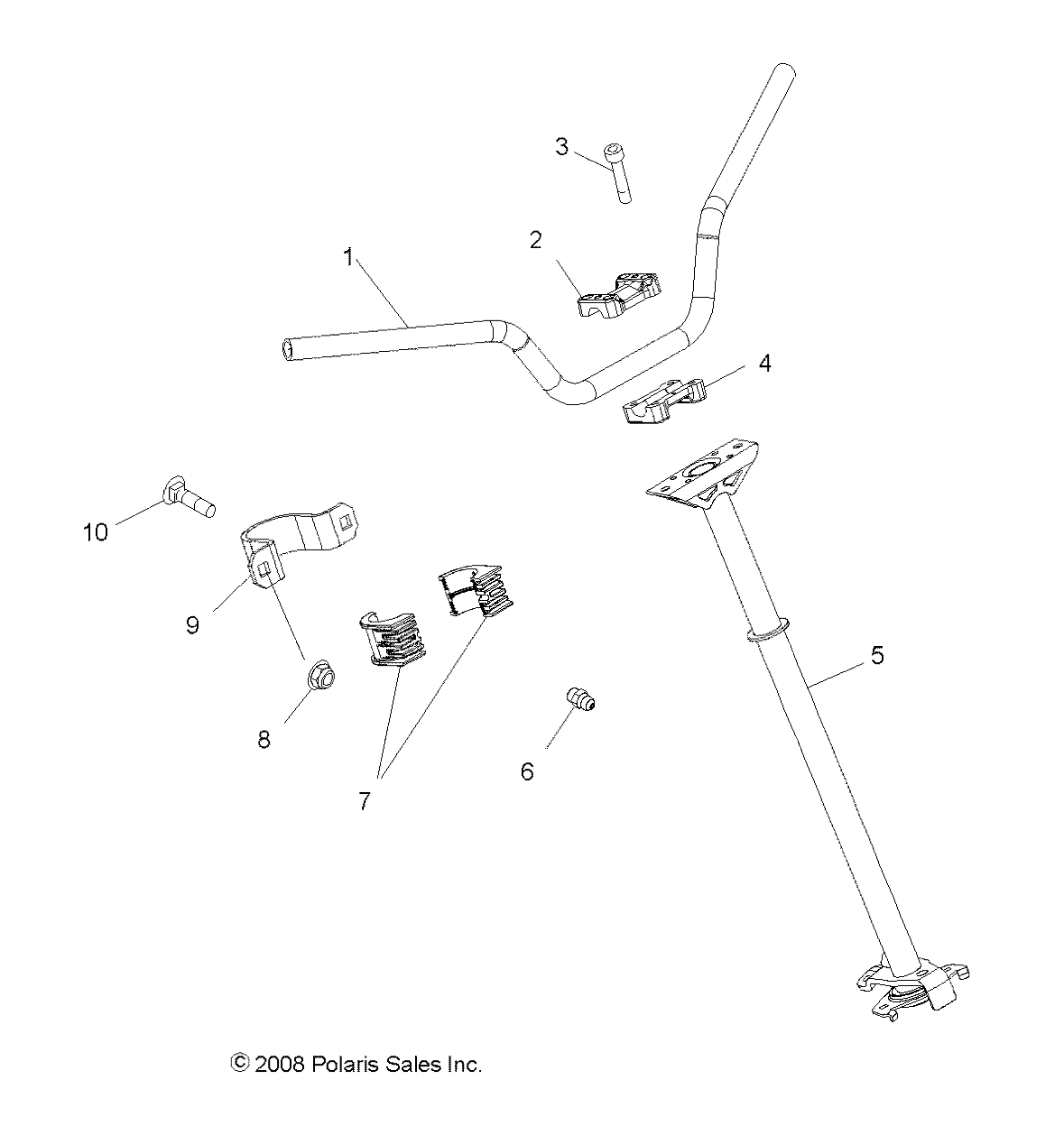 Foto diagrama Polaris que contem a peça 5246156-458