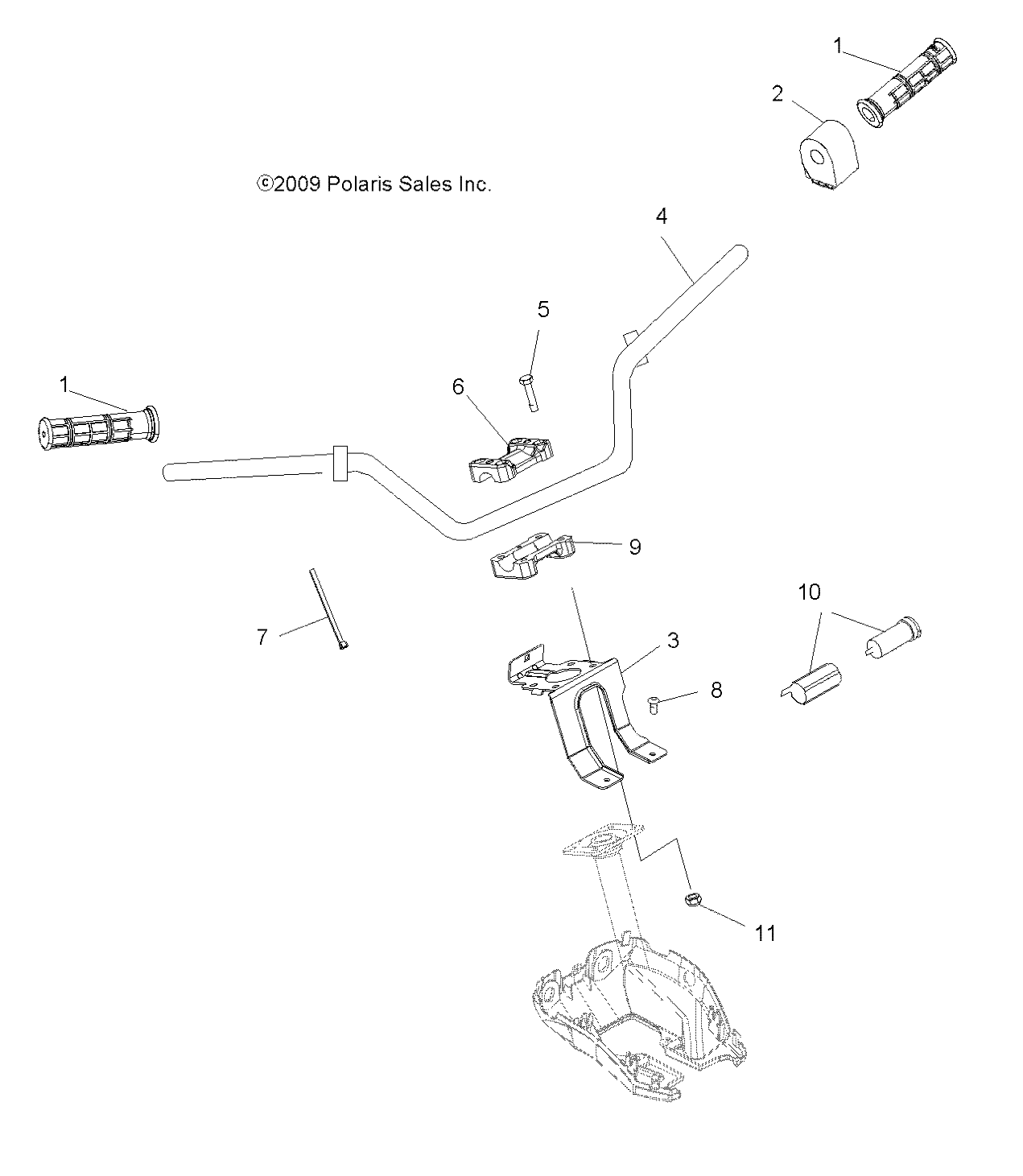 Part Number : 4012462 SWITCH-HANDLEBAR TRACTOR