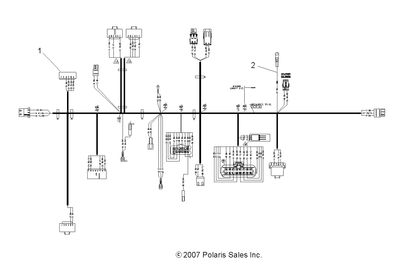 Foto diagrama Polaris que contem a peça 2411068