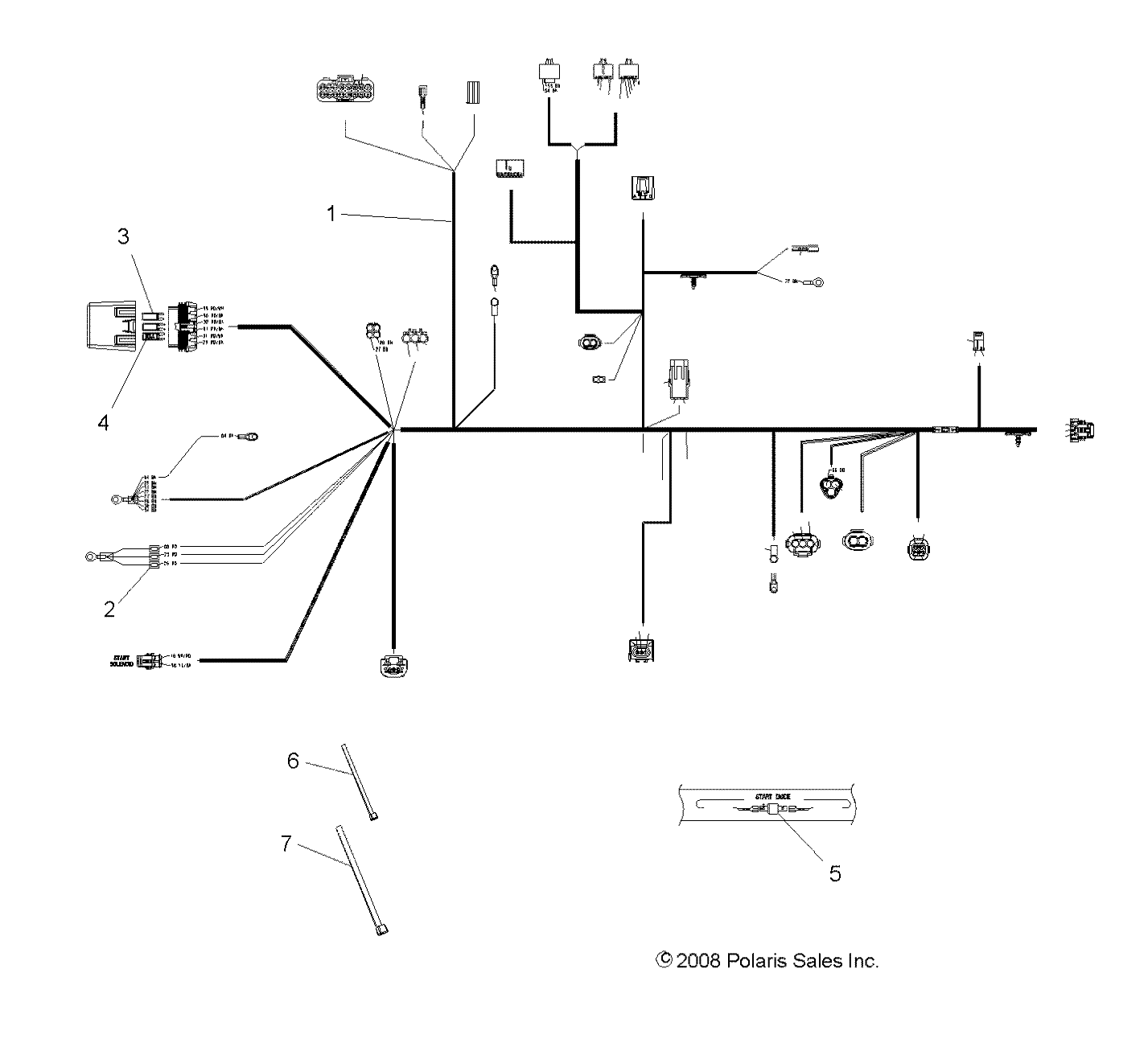 Foto diagrama Polaris que contem a peça 4011405