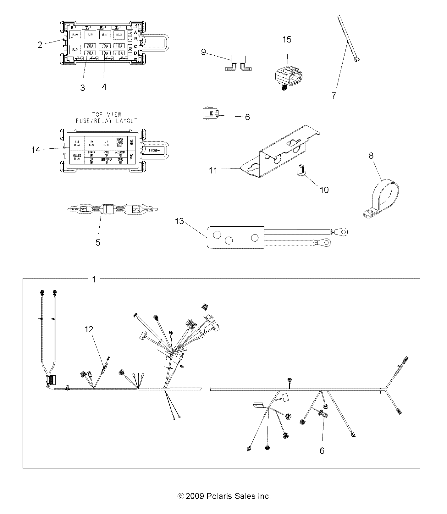 Part Number : 2411339 HARNESS-MAIN SINGLE