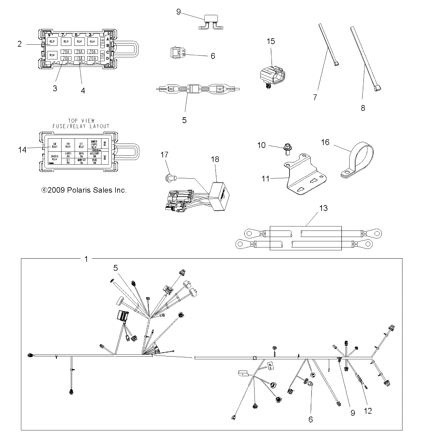 Part Number : 2411209 HARNESS-WINCH PREWIRE