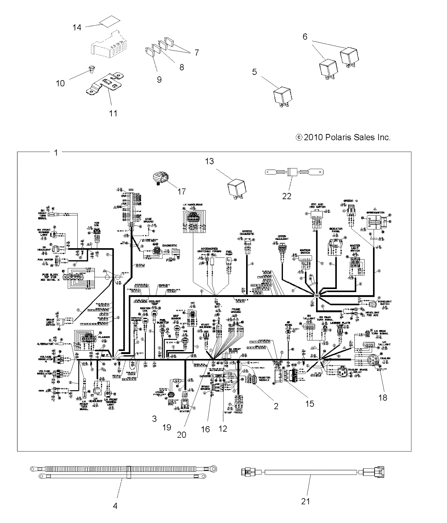 Part Number : 2411613 HARNESS-WINCH PREWIRE