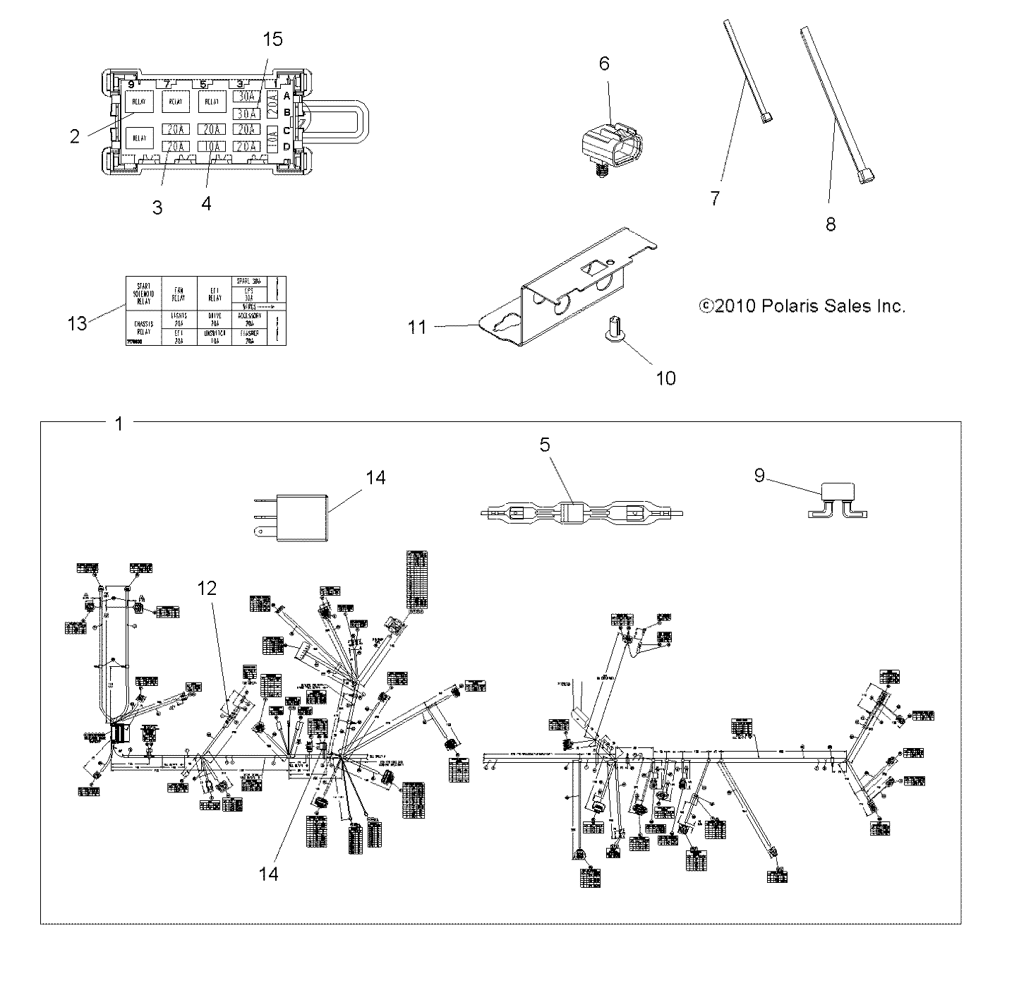 Part Number : 2411466 EPS MAIN HARNESS  850