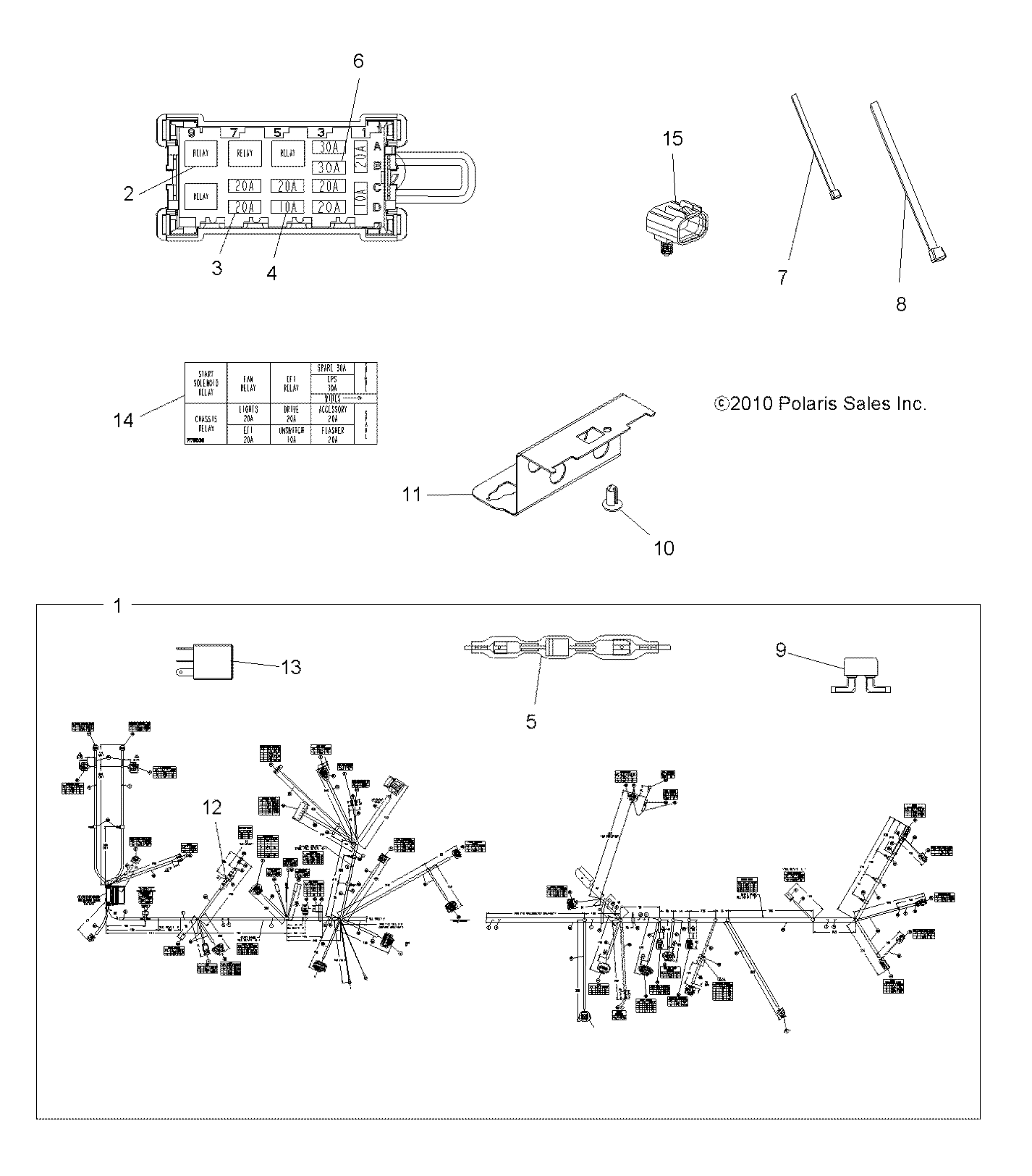 Part Number : 2411402 HARNESS-MAIN 850 TOUR EPS INTL