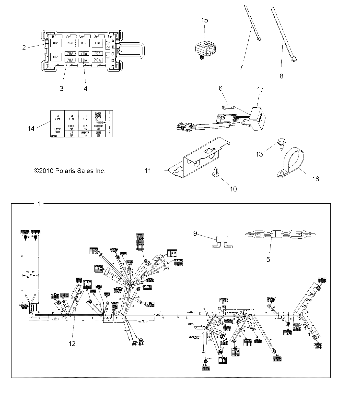 Part Number : 2411464 HARNESS-MAIN 550 X2