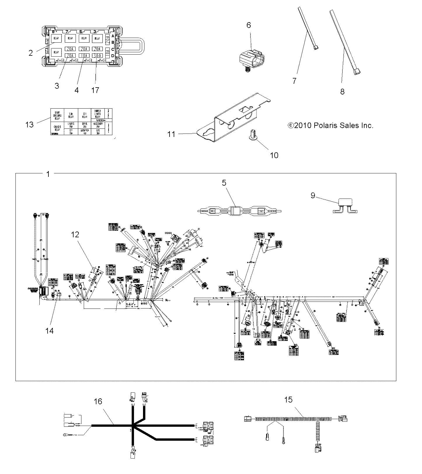 Part Number : 2411524 EPS MAIN HARNESS  850