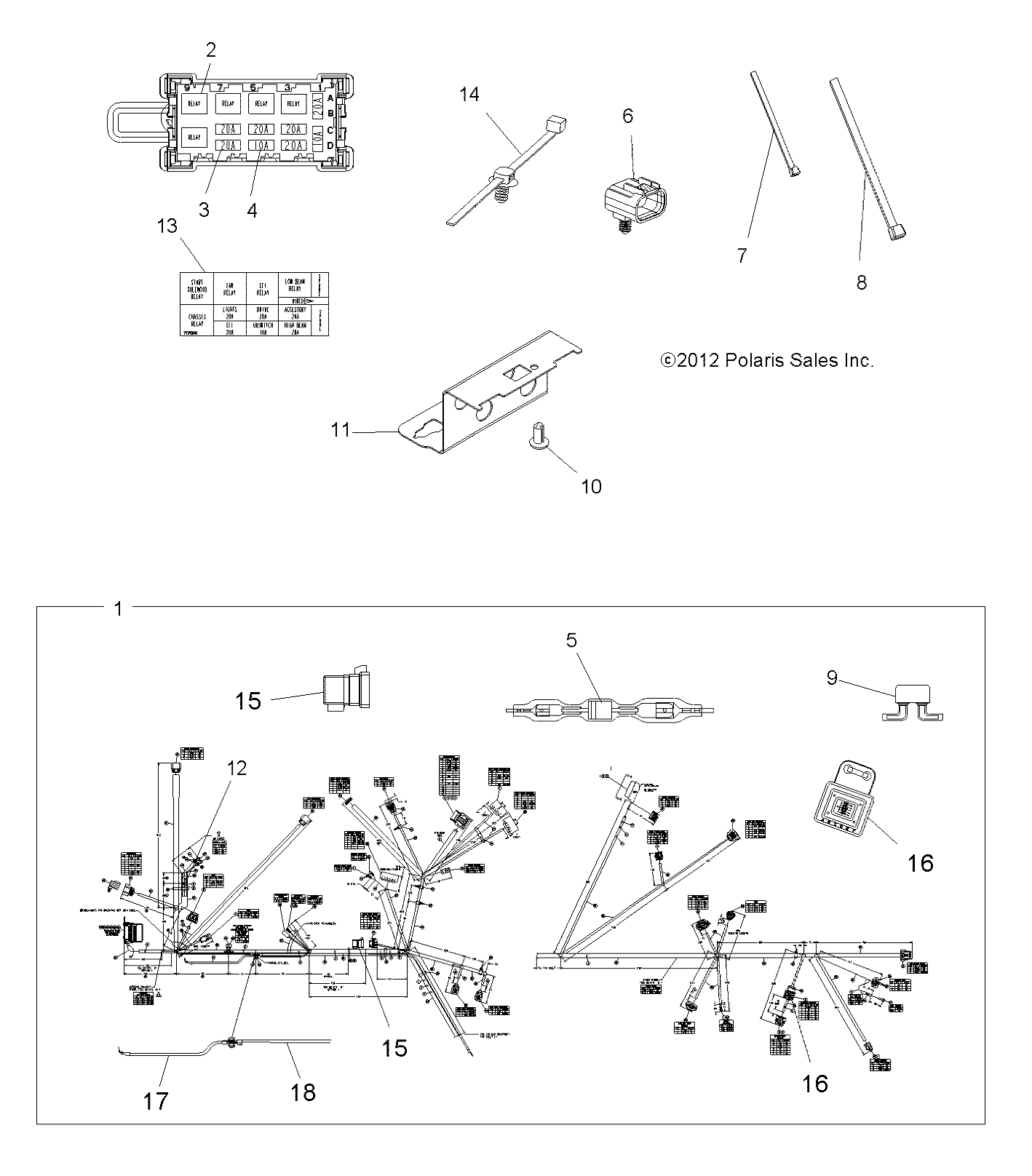 Part Number : 2412439 HARNESS-MAIN 850 SCRAMBLER