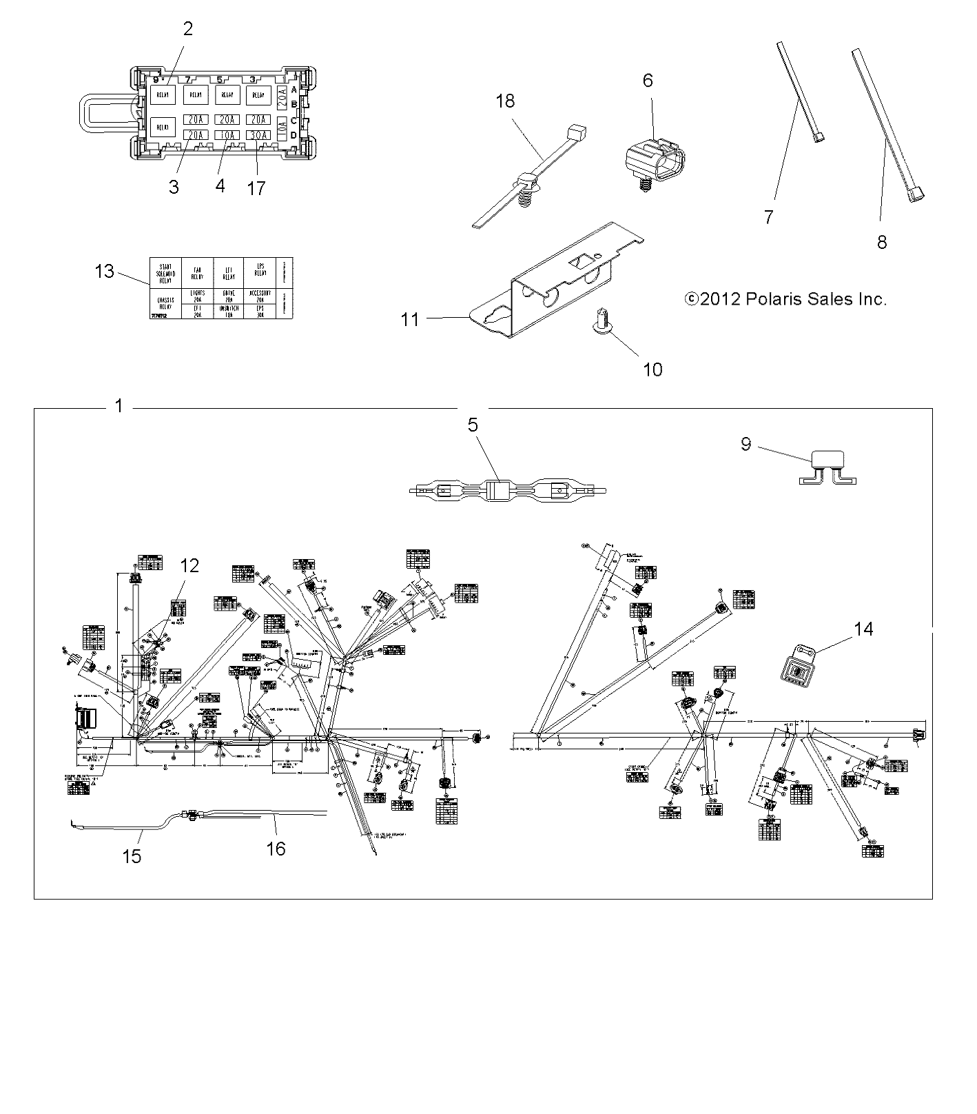 Part Number : 2412440 HARNESS-MAIN 850 SCRAMBLER EPS