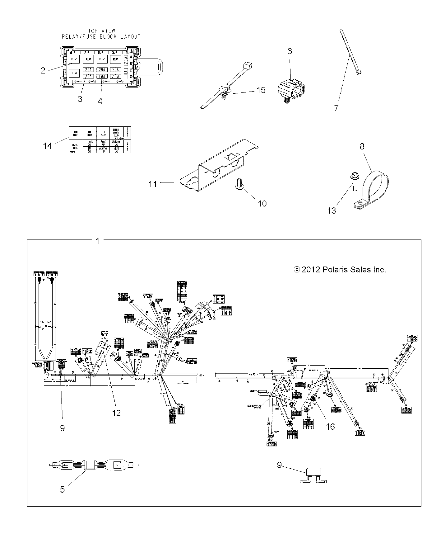 Part Number : 2412426 HARNESS-MAIN 550