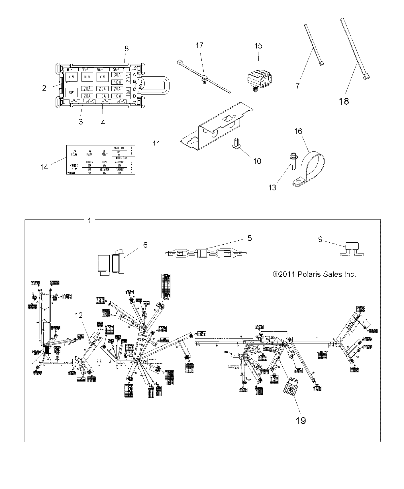 Part Number : 2412434 HARNESS-MAIN 550 EPS INTL