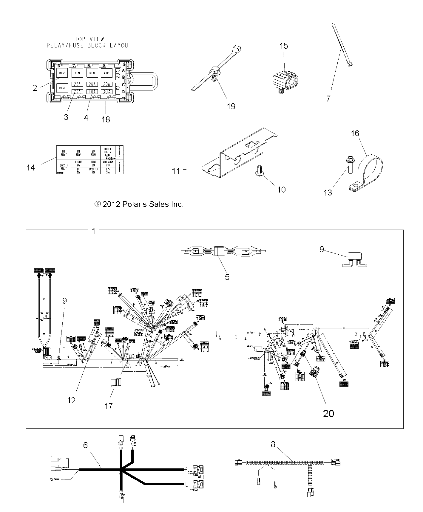 Part Number : 2412427 EPS MAIN HARNESS  550