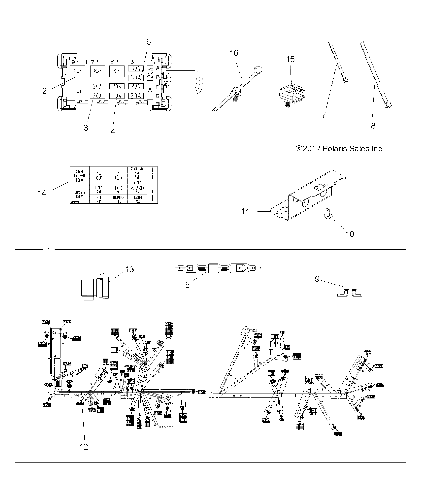 Part Number : 2412438 HARNESS-MAIN 850 TOUR EPS INTL