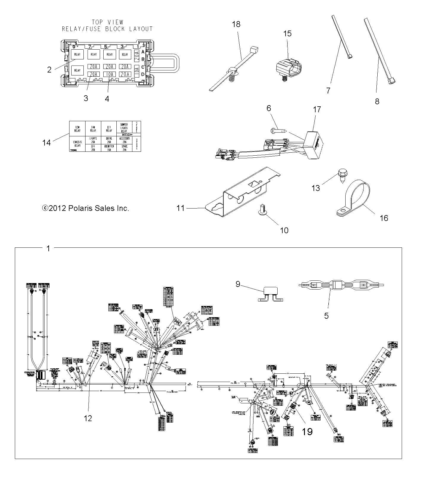 Part Number : 2412429 HARNESS-MAIN 550 X2