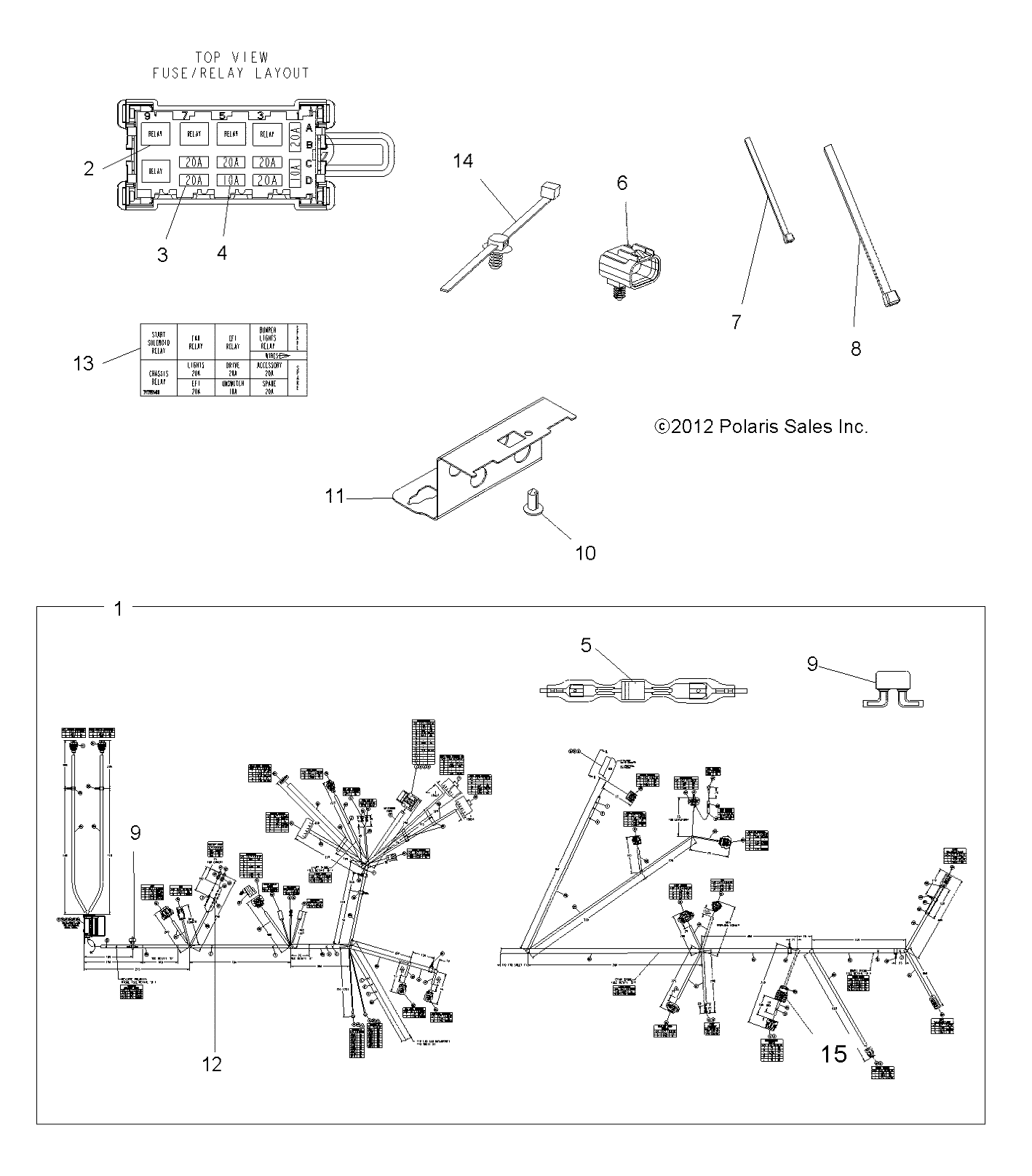 Part Number : 2412430 HARNESS-MAIN 850