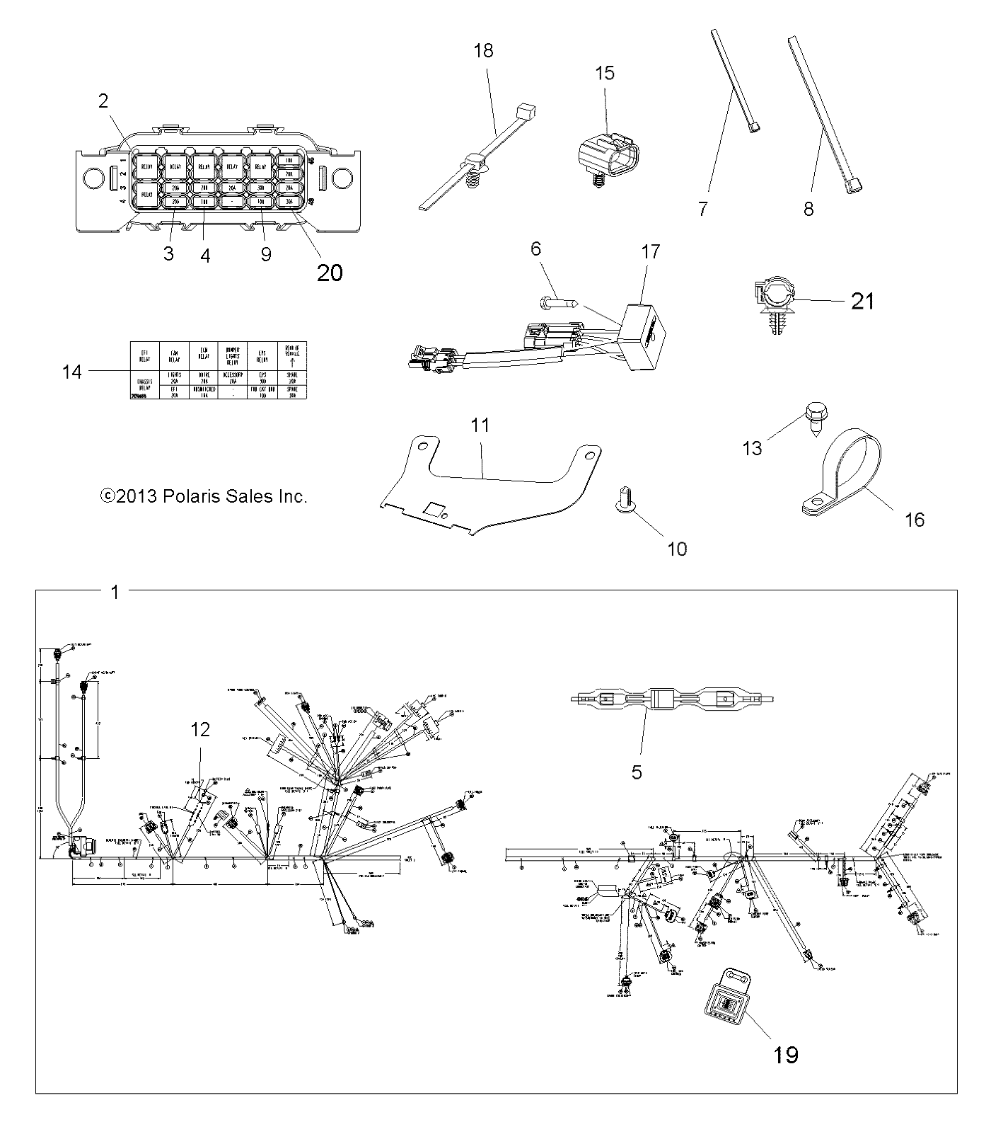 Part Number : 2412565 HARNESS-MAIN 550 X2 EPS