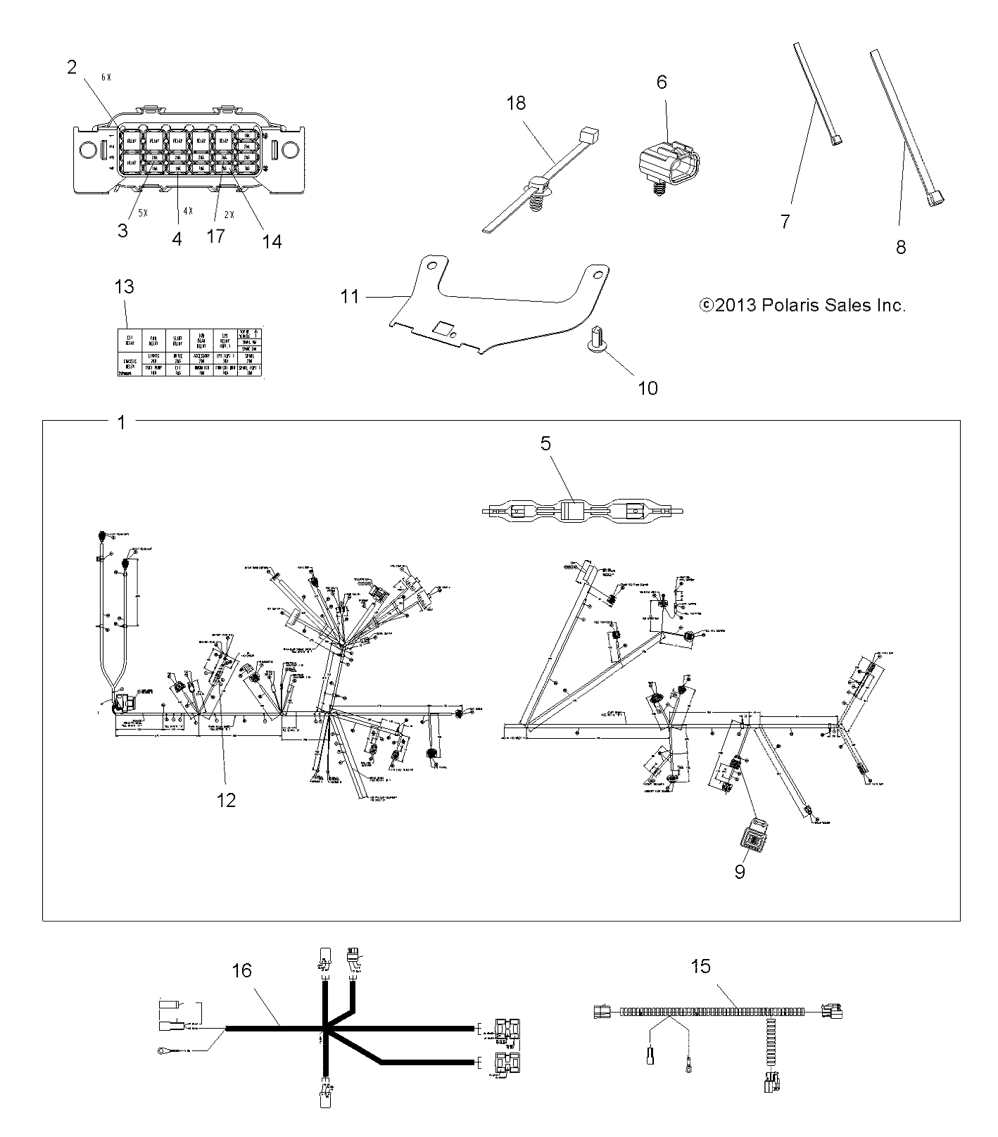 Part Number : 2412564 EPS MAIN HARNESS  850