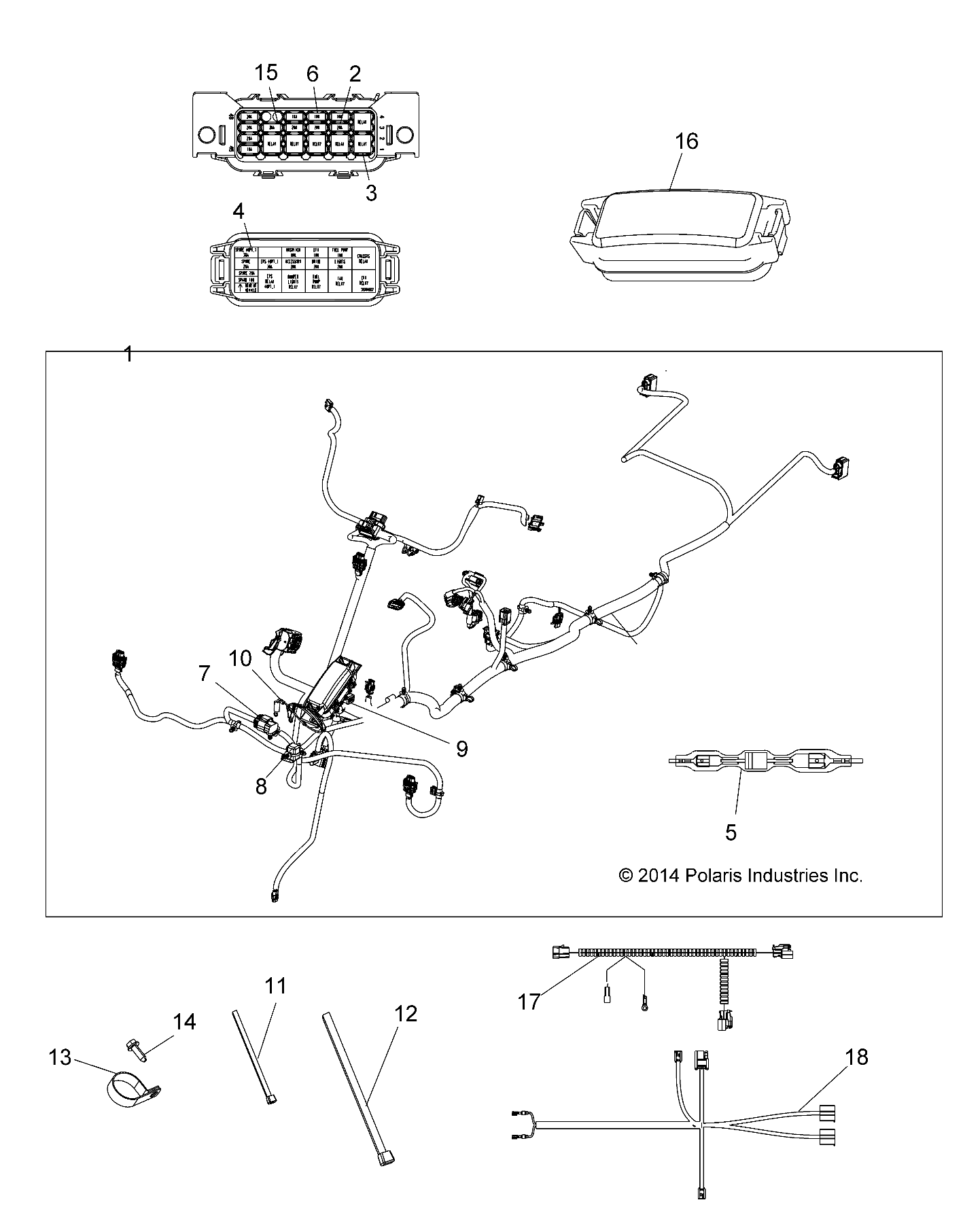 Part Number : 2414897 MAIN HARNESS  SPORTSMAN 570