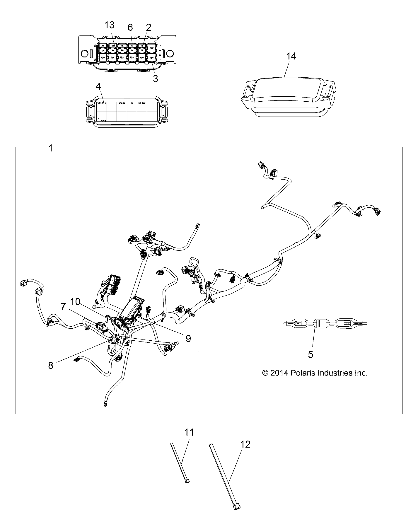 Foto diagrama Polaris que contem a peça 7179841