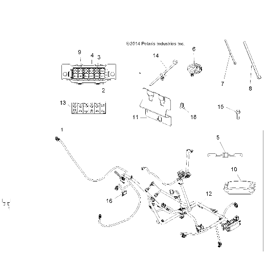 Part Number : 2412819 MAIN-HARNESS SCR 850 INTL