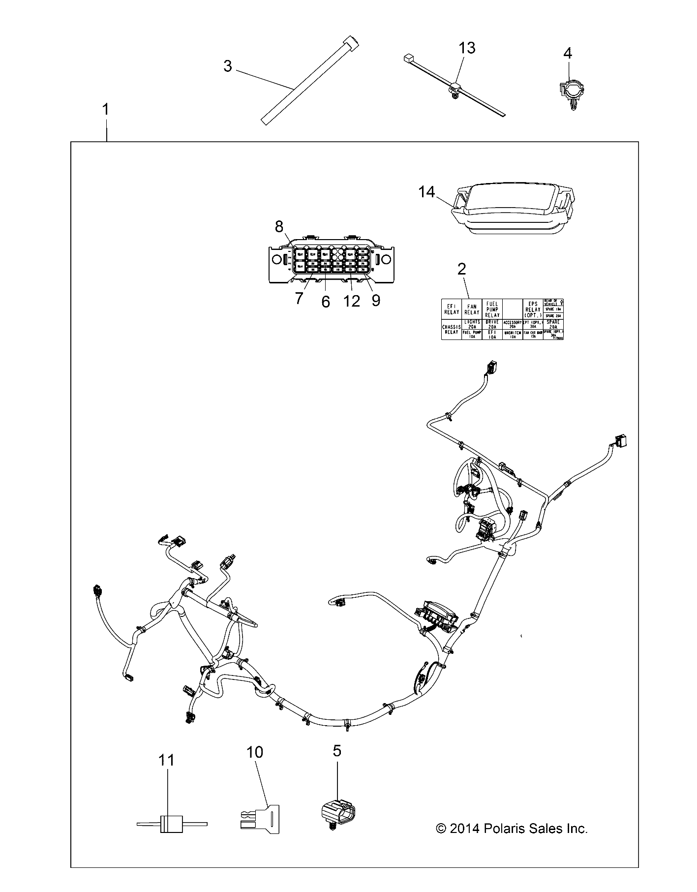 Part Number : 7179666 LABEL-FUSE BOX