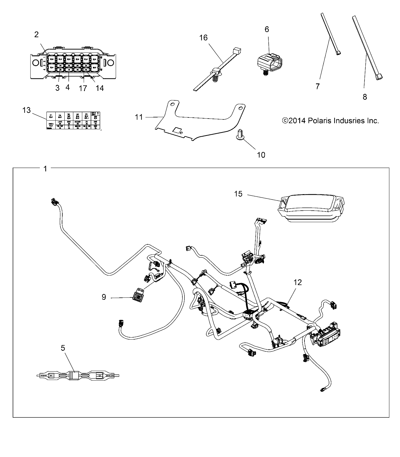 Part Number : 2412596 HARNESS-MAIN 850 EPS INTL