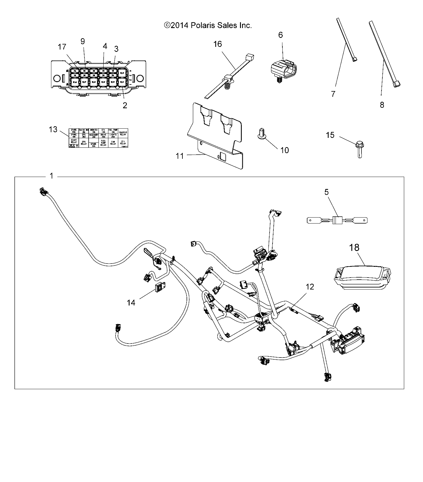 Part Number : 7180717 LABEL-FUSE BOX