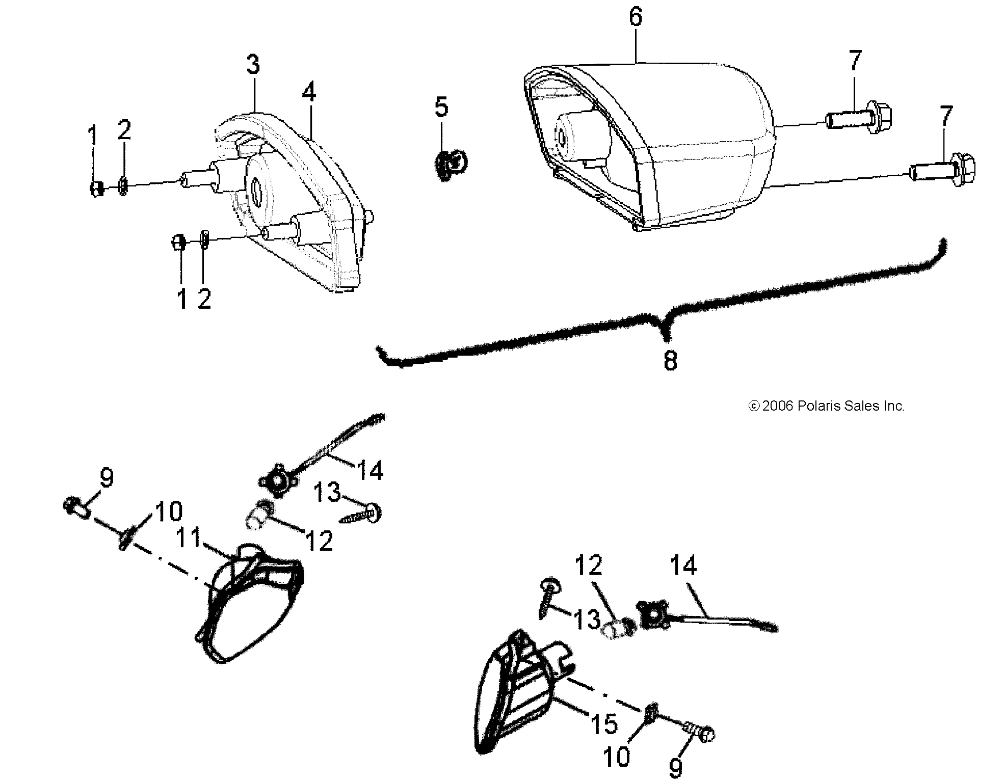 Foto diagrama Polaris que contem a peça 0451801