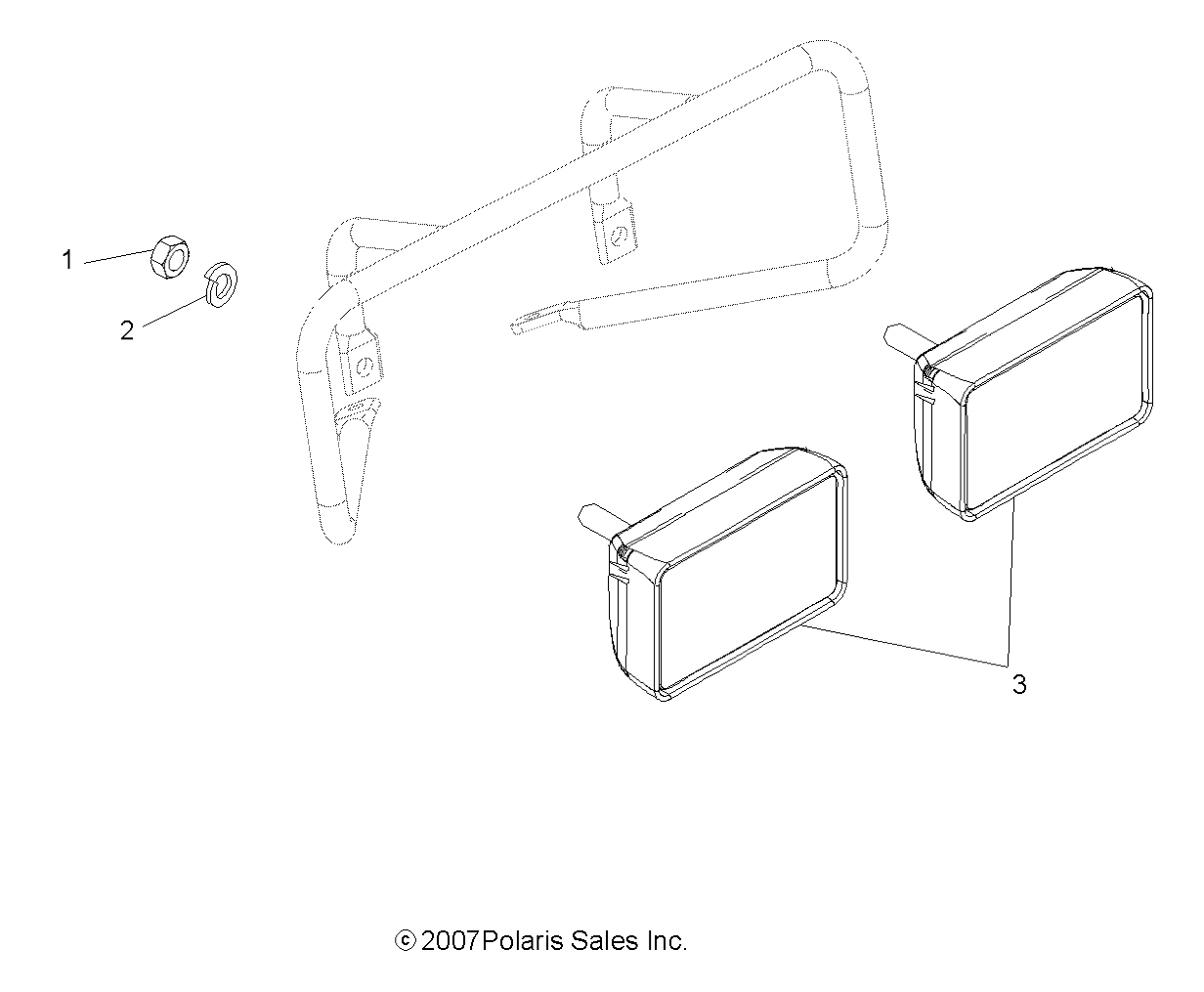 Foto diagrama Polaris que contem a peça 2431016