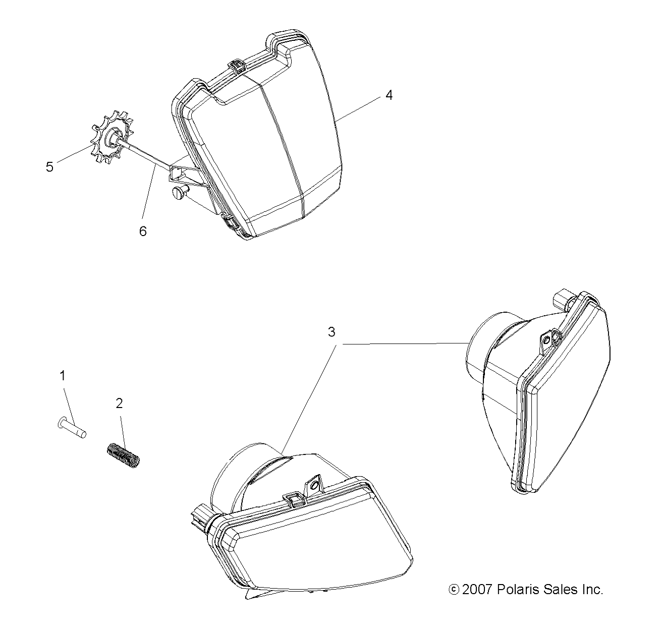 Foto diagrama Polaris que contem a peça 7518495