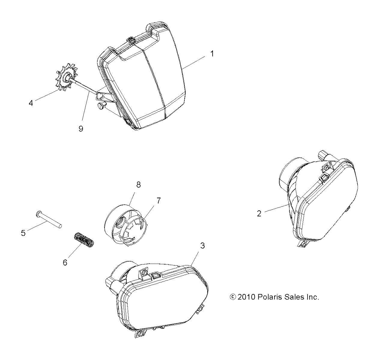 Foto diagrama Polaris que contem a peça 2410872