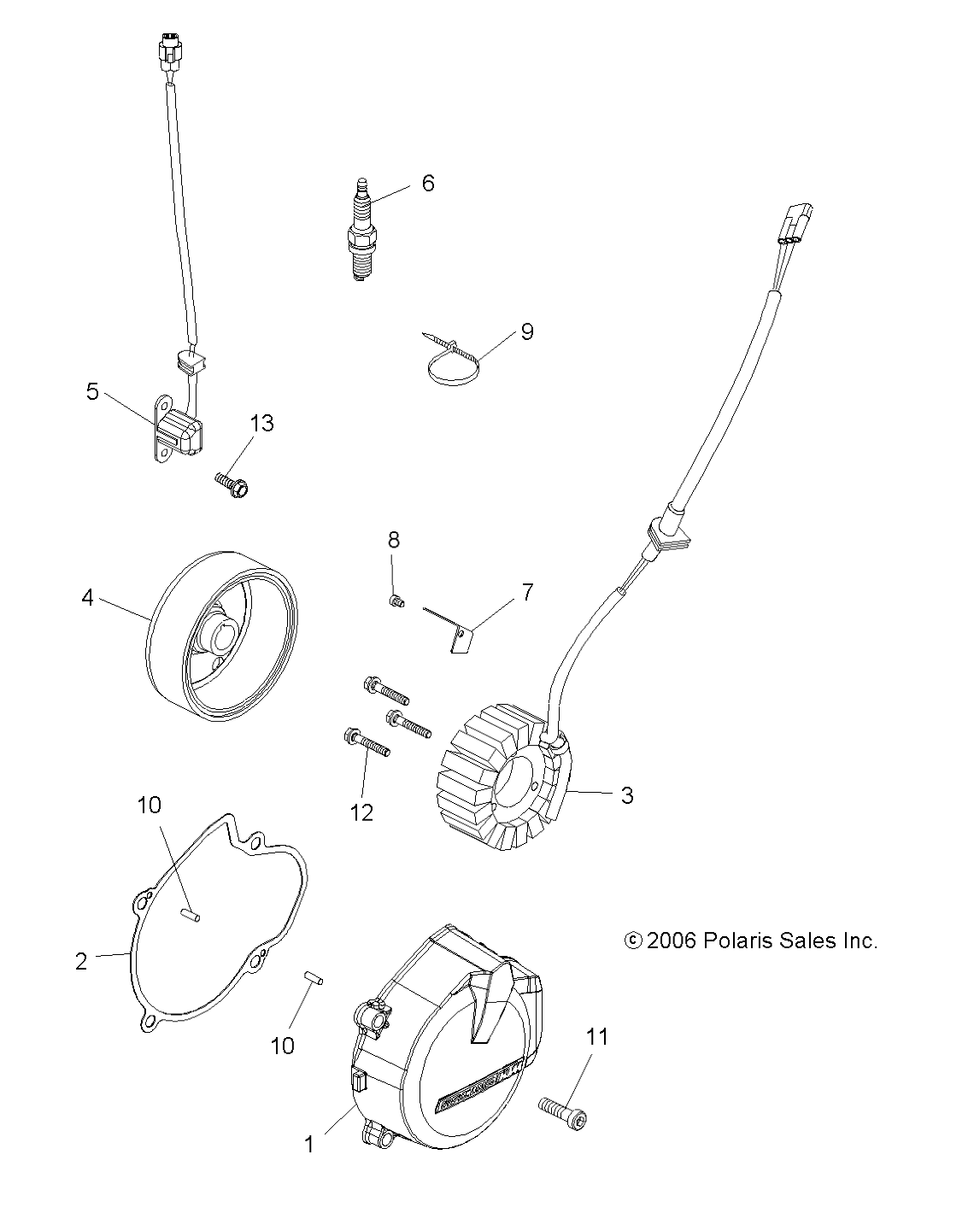 Part Number : 5813170 IGNITION COVER GASKET  525 ATV