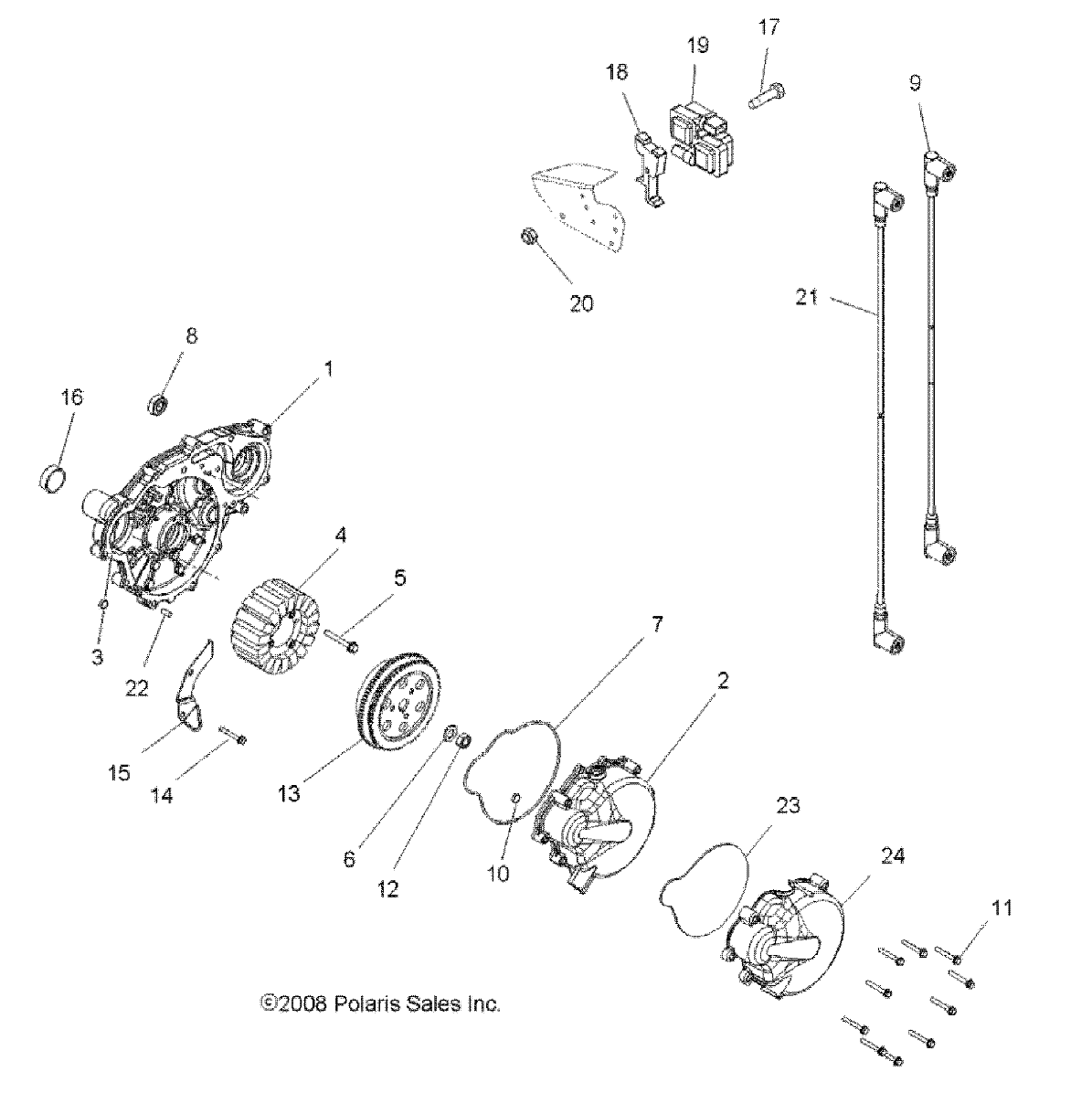 Foto diagrama Polaris que contem a peça 4011981