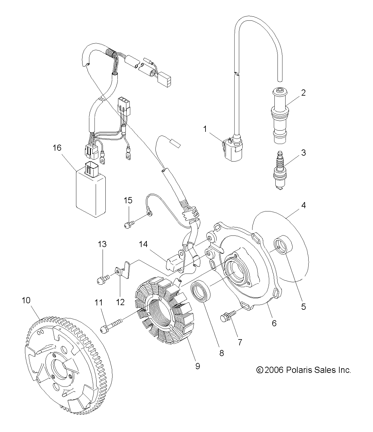 Foto diagrama Polaris que contem a peça 3089545