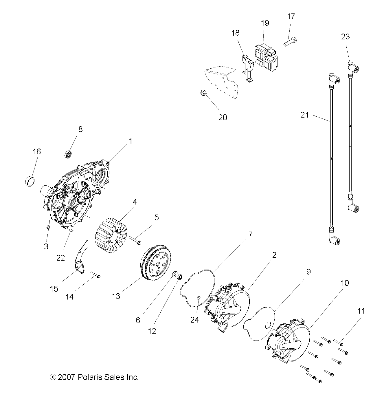 Foto diagrama Polaris que contem a peça 1203096