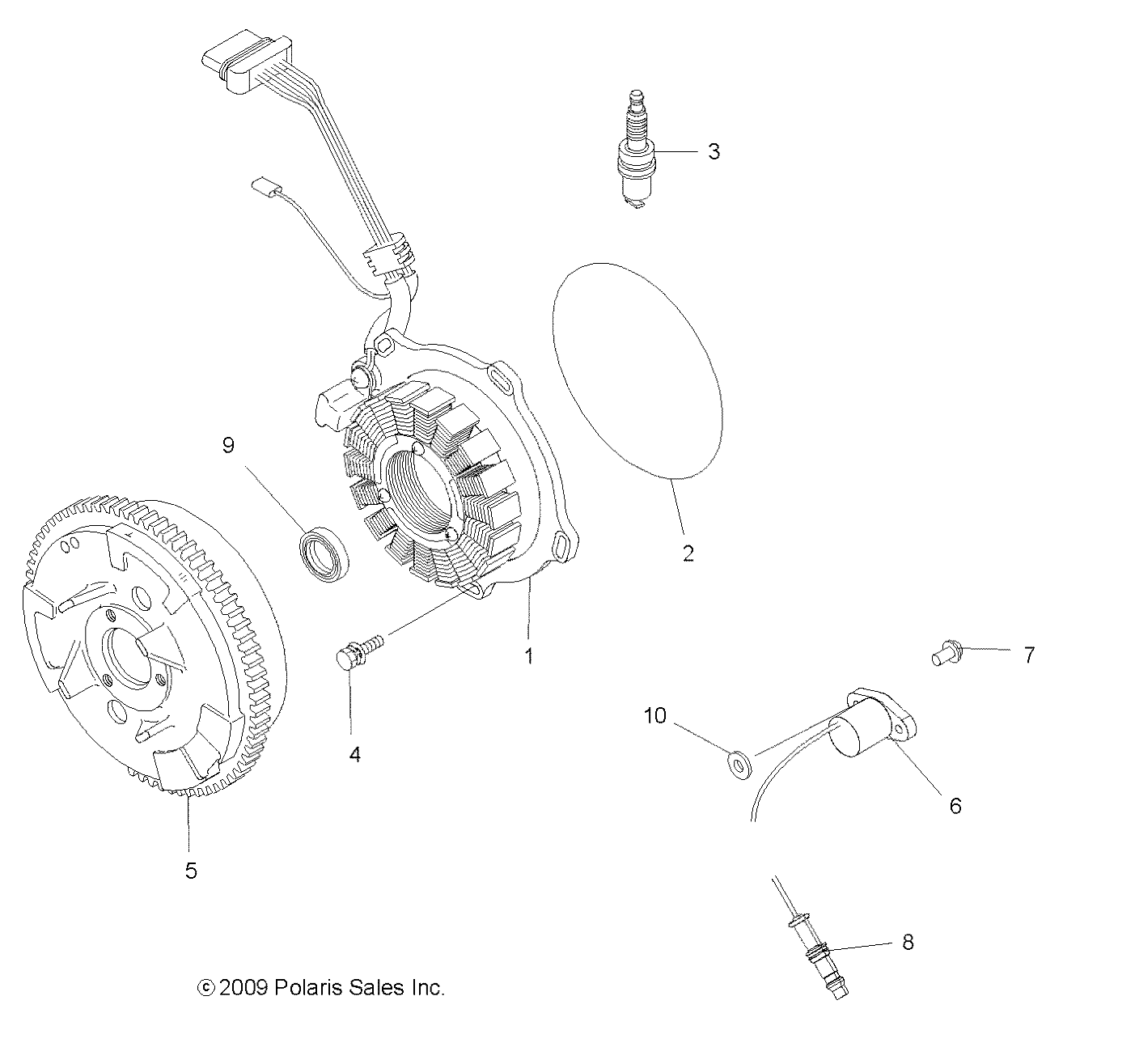 Foto diagrama Polaris que contem a peça 4011692