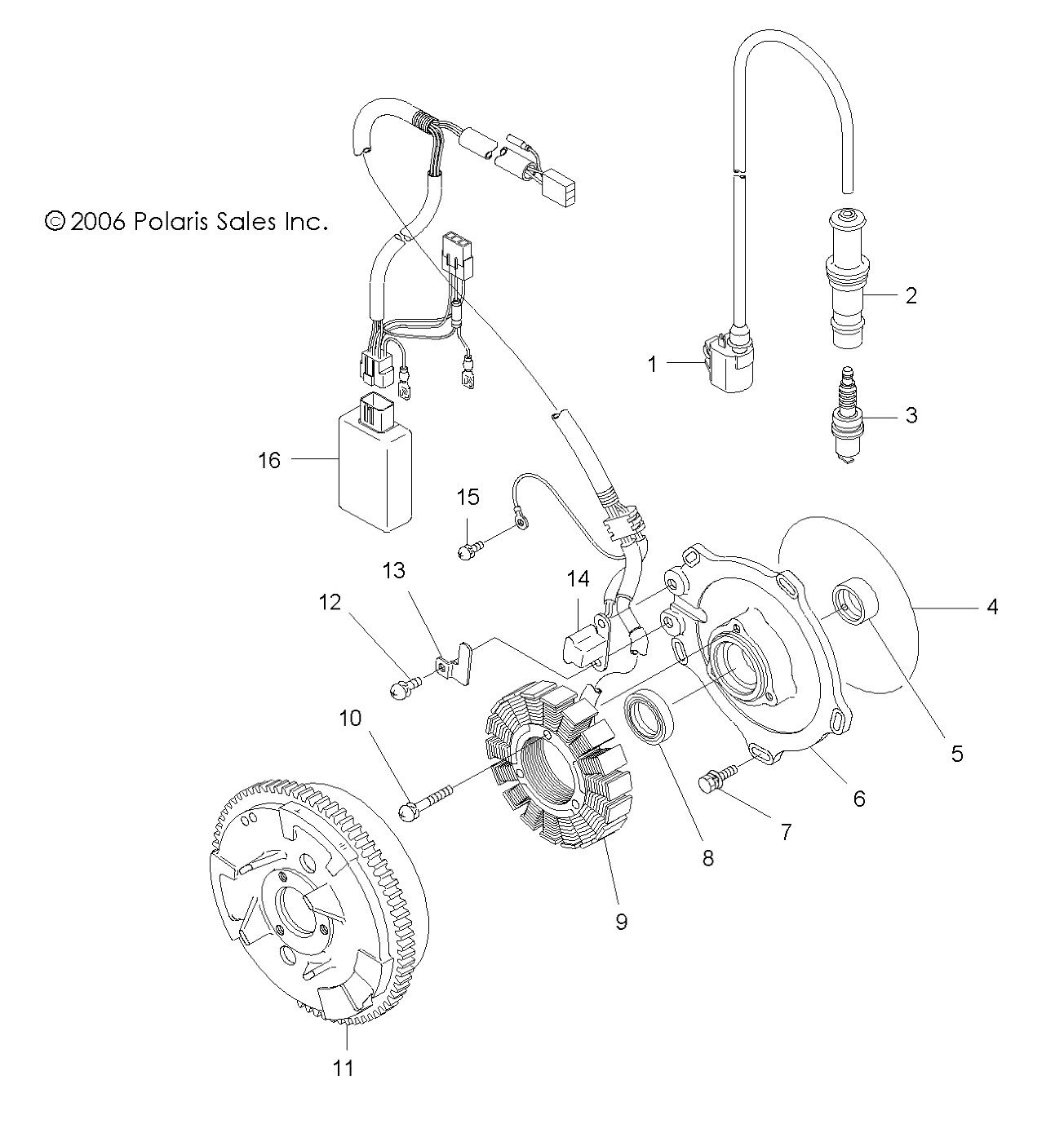 Foto diagrama Polaris que contem a peça 3089579