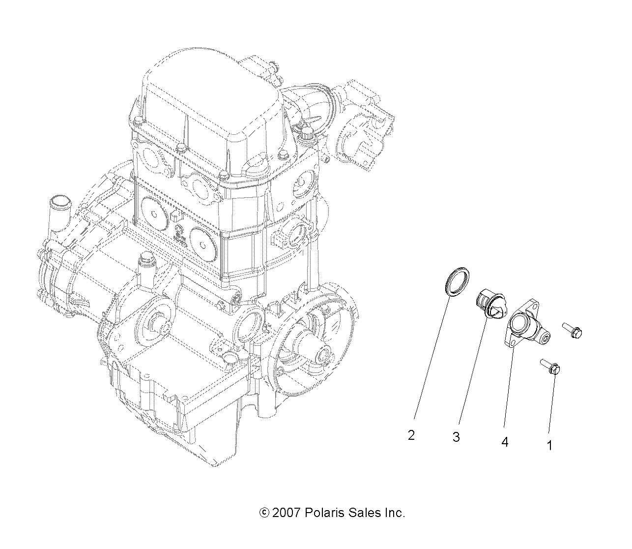 Foto diagrama Polaris que contem a peça 5631390