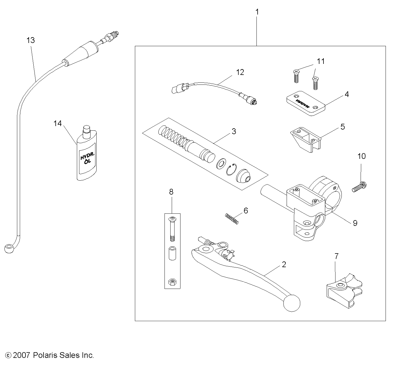 Part Number : 2010319 MASTER CYLINDER ASSEMBLY