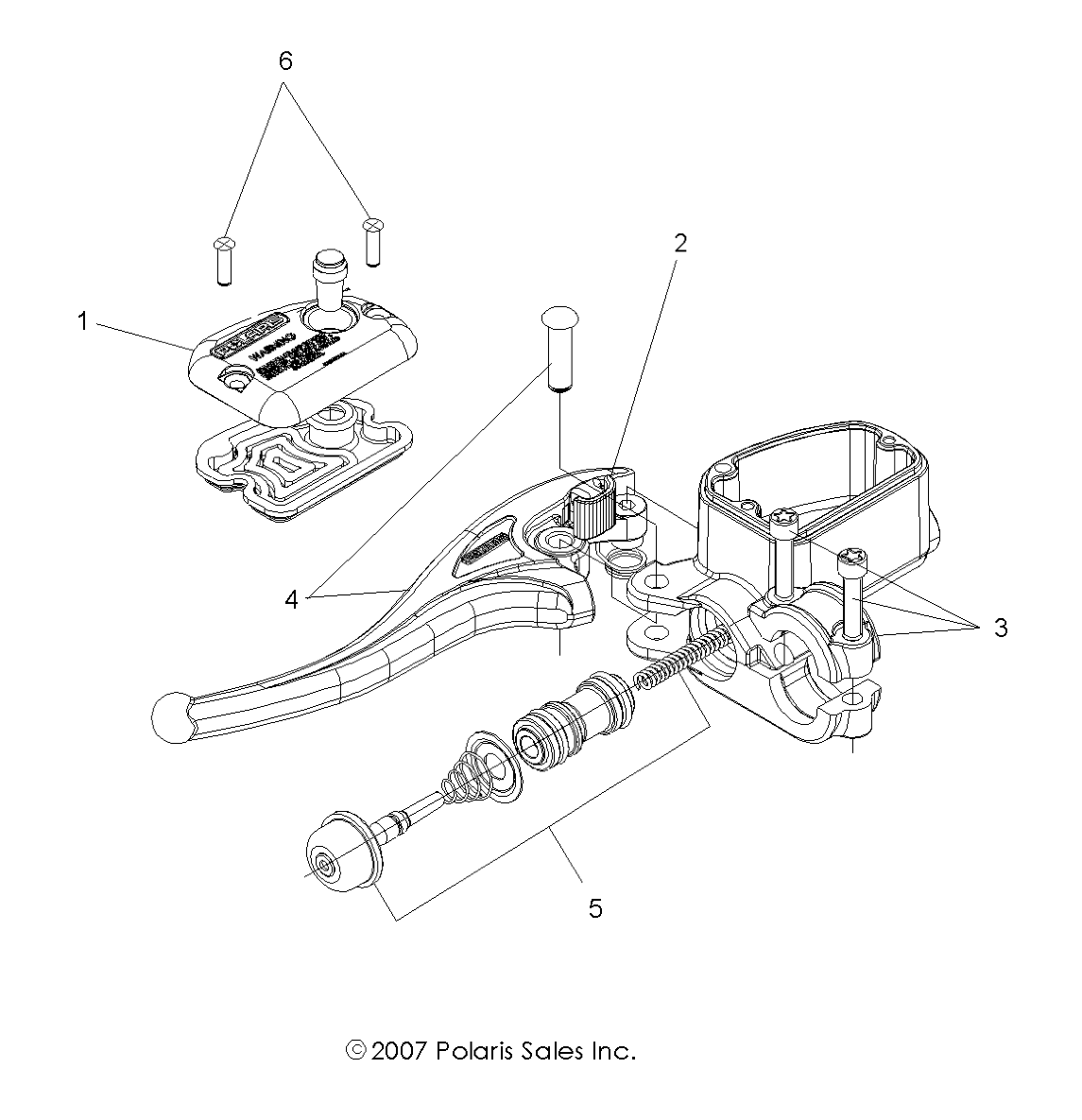 Foto diagrama Polaris que contem a peça 2201834