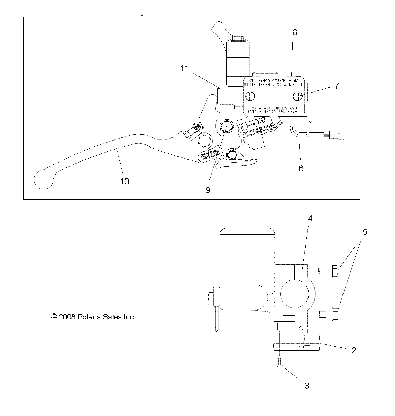 Foto diagrama Polaris que contem a peça 7518647