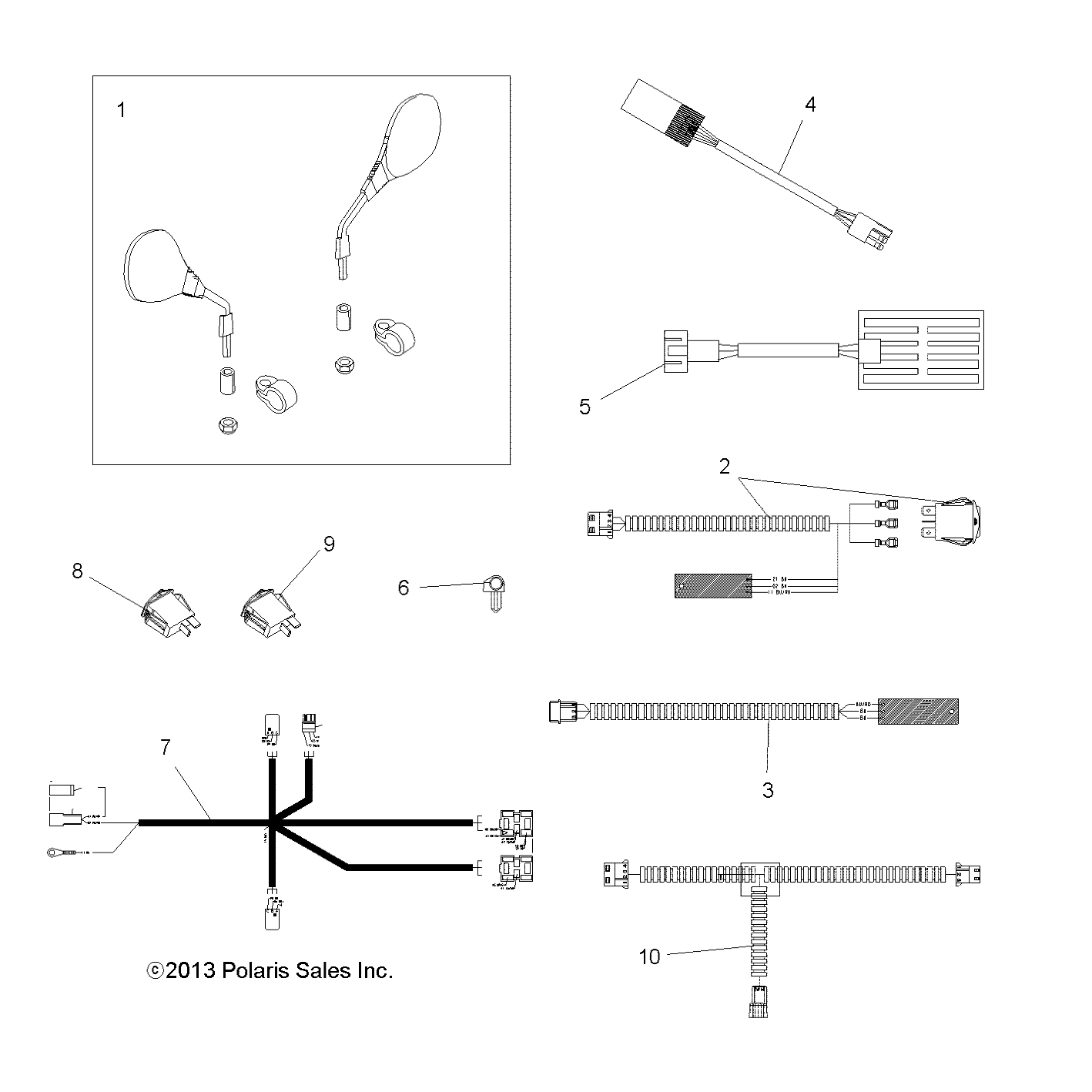 Part Number : 2413080 HARNESS-HANDWARMER PASSENGER