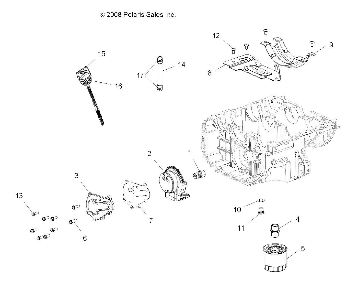 Foto diagrama Polaris que contem a peça 2520561