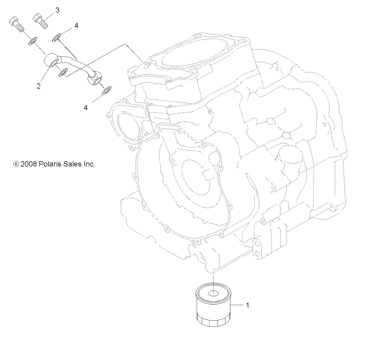 Foto diagrama Polaris que contem a peça 3088044