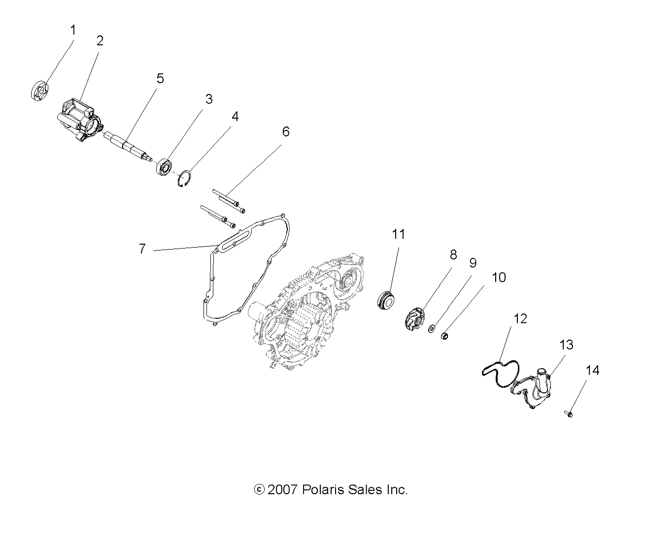 Foto diagrama Polaris que contem a peça 7555874