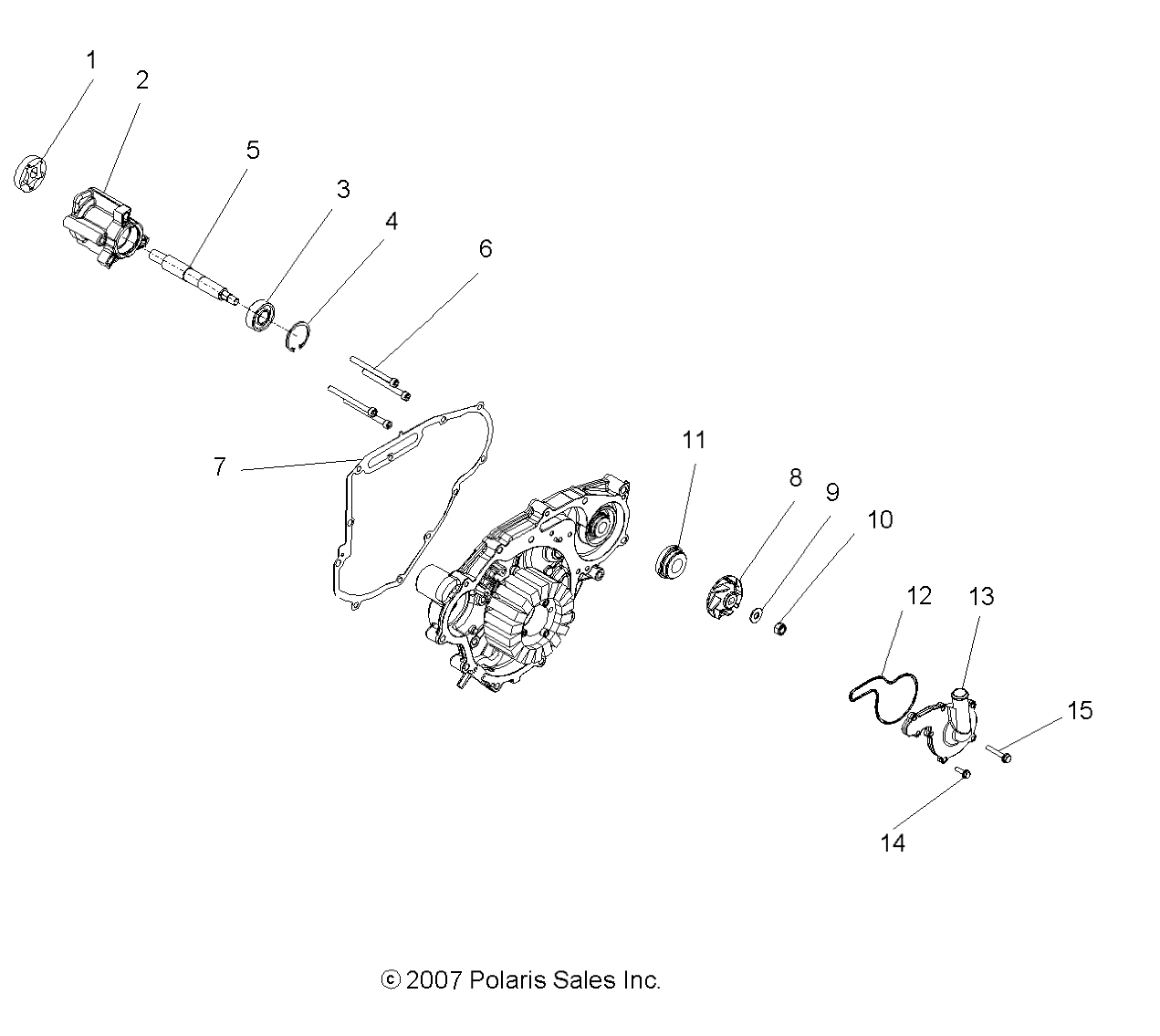 Part Number : 5135650 OIL AND WATER PUMP SHAFT