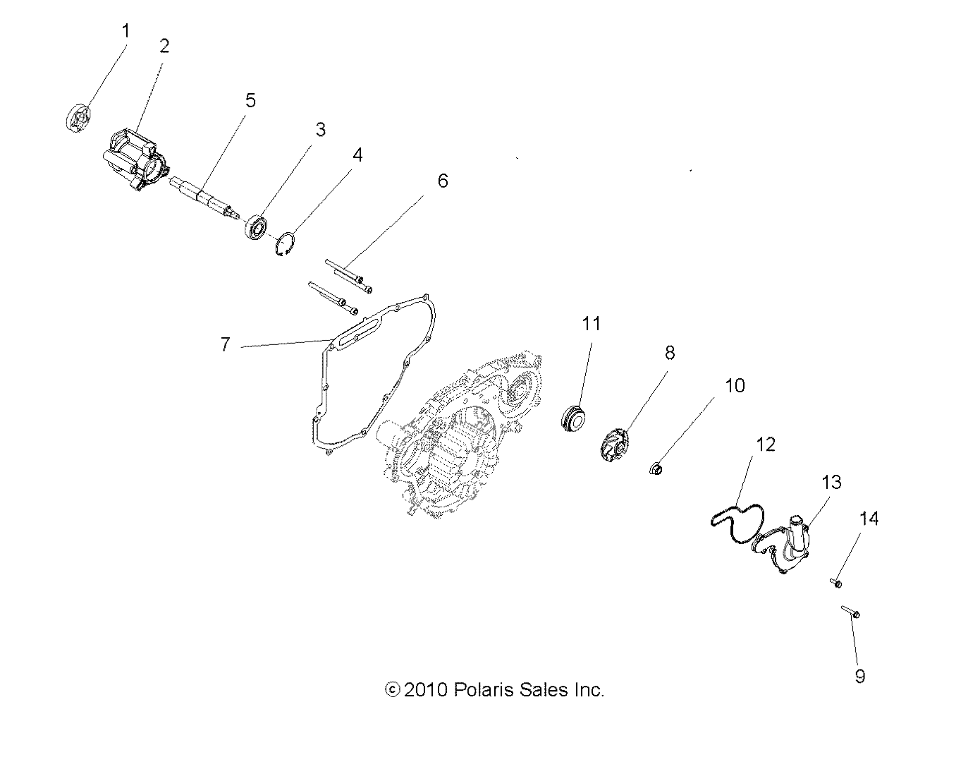 Foto diagrama Polaris que contem a peça 5135650