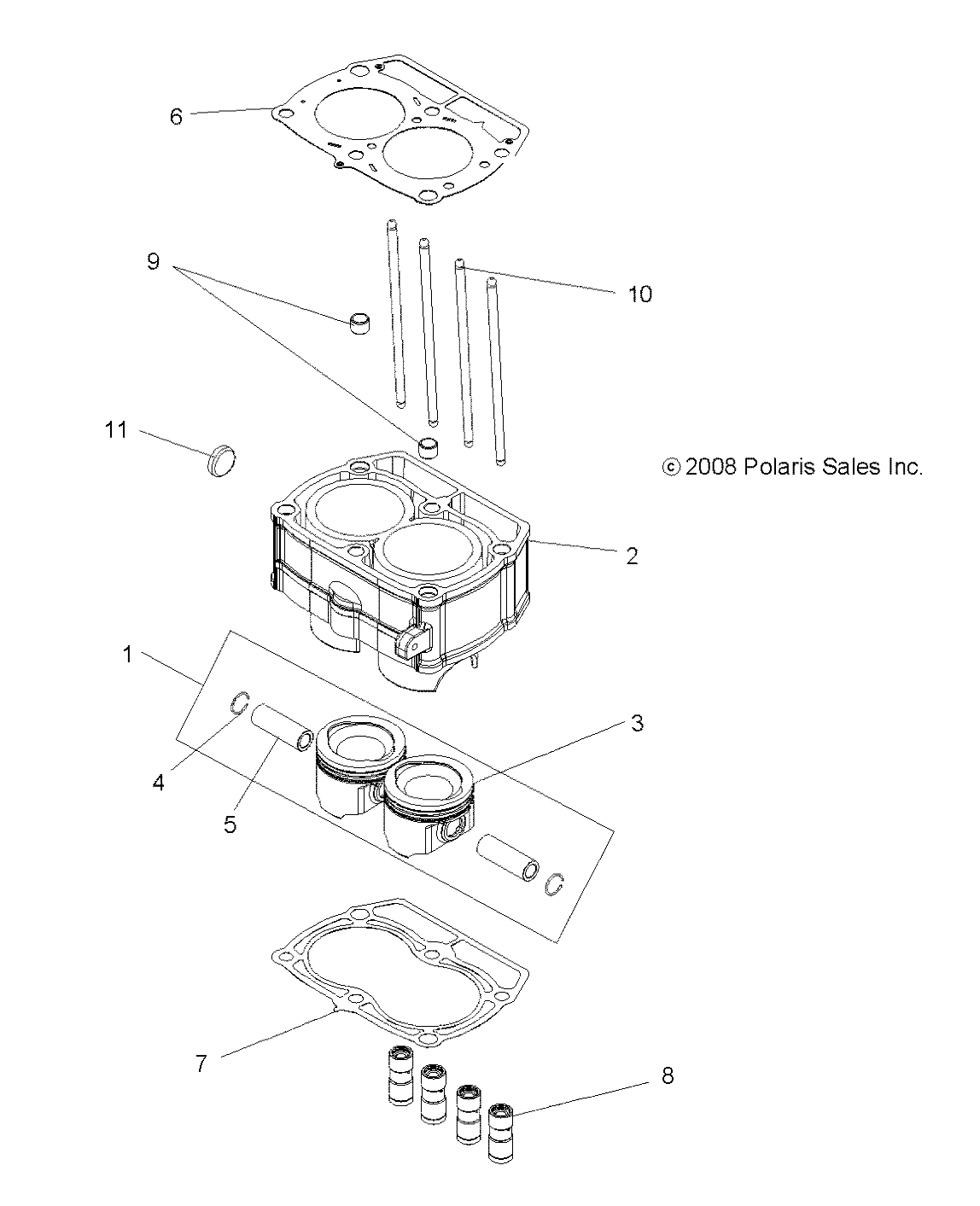 Foto diagrama Polaris que contem a peça 2202917